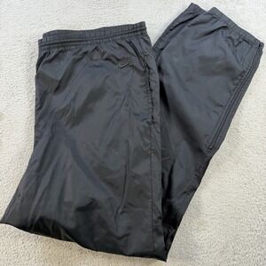 Vintage Nike Windbreaker Pants Mens XL Black Unlined Drawstring Gym Y2K Active